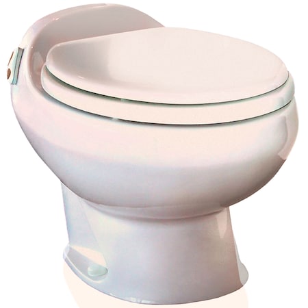 Thetford Thetford 19769 Aria Deluxe II Electric Flush RV Toilet - Low, Bone 19769